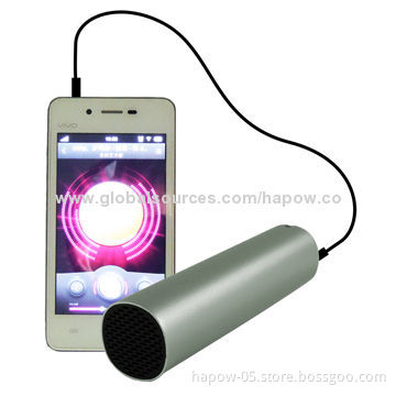 2014 Portable Mini Speaker with Power Bank and Phone Stand for Smartphones
